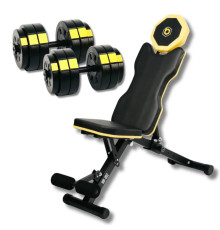 Лава Besport WB-002 з гантелями PowerPro 2 х 26 кг