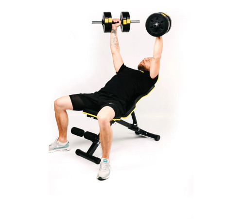 Лава Besport WB-002 з гантелями PowerPro 2 х 31 кг