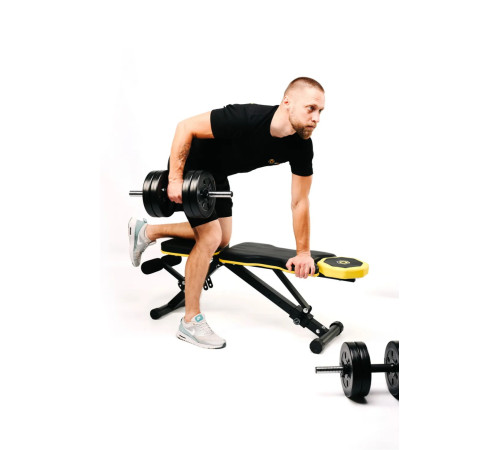 Лава Besport WB-002 з гантелями PowerPro 2 х 31 кг