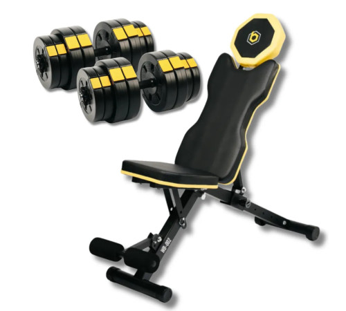 Лава Besport WB-002 з гантелями PowerPro 2 х 31 кг