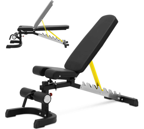 Лава з регульованим нахилом Gymrex Bench, до 150 кг Лава з регульованим нахилом Gymrex Bench, до 150 кг