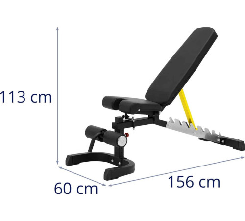 Лава з регульованим нахилом Gymrex Bench, до 150 кг Лава з регульованим нахилом Gymrex Bench, до 150 кг
