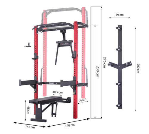 Настінний набір для дому HMS KLT22 червоний