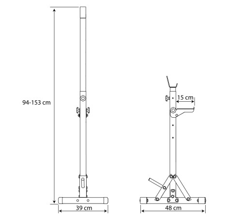 Стійки для штанги регульовані K-Sport KSH015
