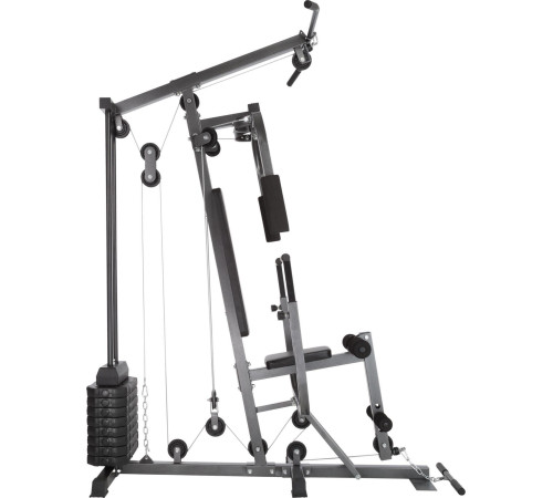 Atlas зі штангою для жиму лежачи Tectake 150 кг чорний