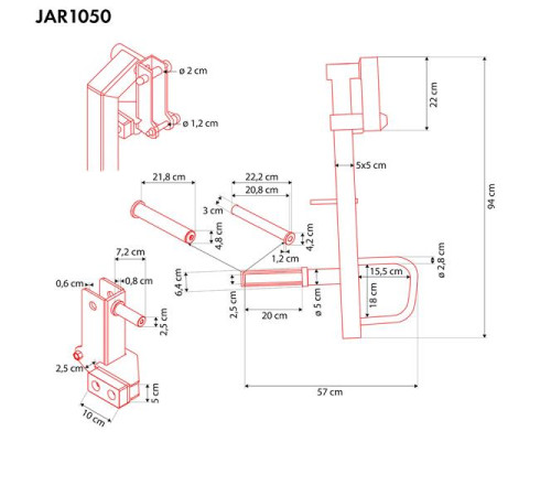 Ручки для жиму HMS JAR1050