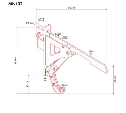 Ручки поворотні для присідань HMS MONOLIFT MNL02