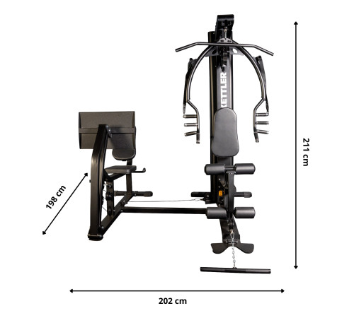 Атлас Kettler Kinetic F5 з станцією для жиму ногами