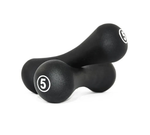 Гантелі неопренові LiveUp Neoprene 2 х 5 кг, чорні