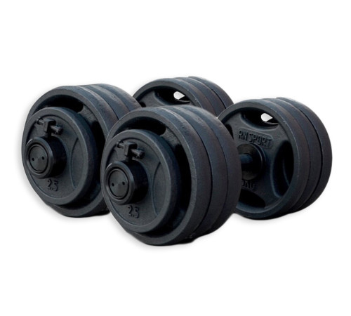 Гантелі розбірні олімпійські RN-Sport 2 х 41 кг