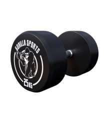 Гантель прогумована Gorilla Sports 25 кг