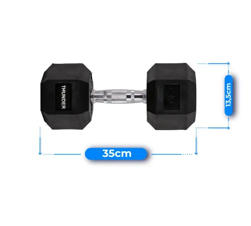 Гантель шестигранна THUNDER 15 кг