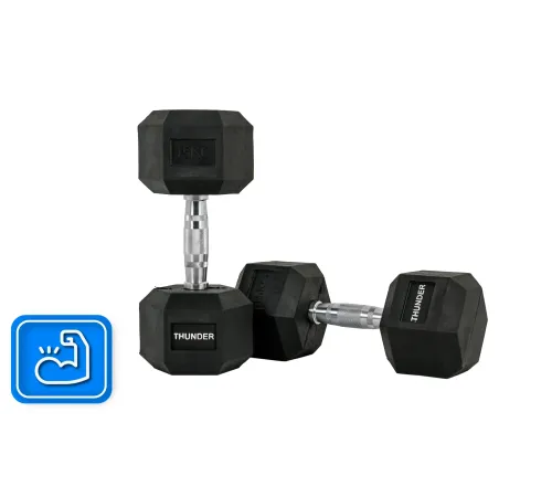 Гантель шестигранна THUNDER 15 кг