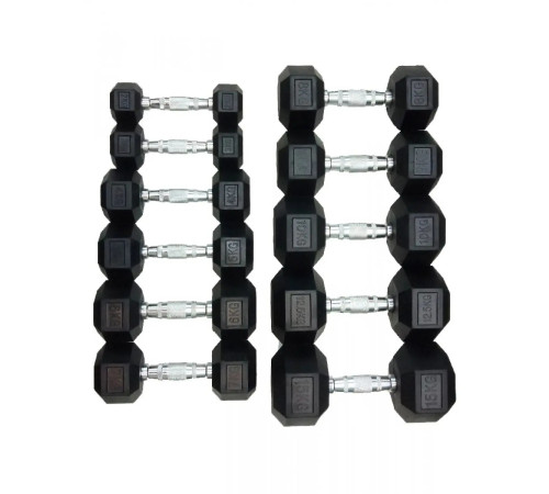 Гантель шестигранна HouseFit DD 6442-9, 9 кг