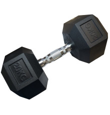 Гантель шестигранна KUBISPORT 20 кг