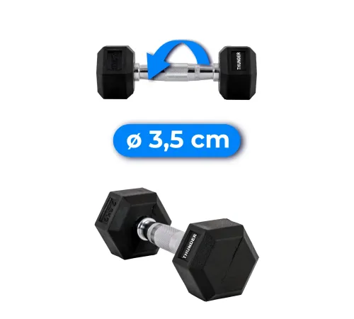 Гантель шестигранна THUNDER 2,5 кг Гантель шестигранна THUNDER 2,5 кг