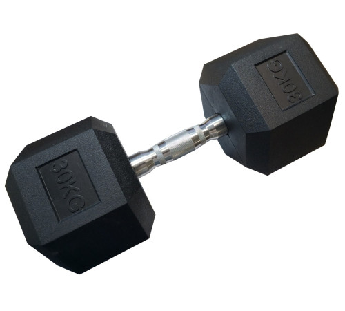 Гантель шестигранна KUBISPORT 30 кг