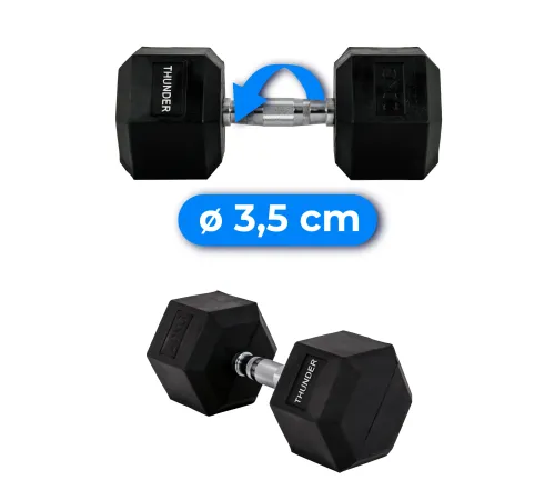 Гантель шестигранна THUNDER 20 кг Гантель шестигранна THUNDER 20 кг