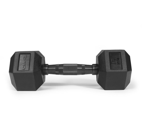 Гантель Zipro Hex прогумована 1 х 5 кг Гантель Zipro Hex прогумована 1 х 5 кг