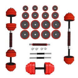 Набір штанга та гантелі HMS SGGX30 DUMBBELL SET-BARBELL30 кг