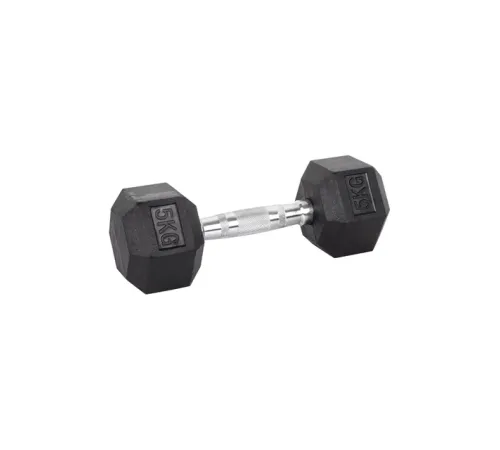 Гантель шестигранна inSPORTline Hexsteel 5 кг Гантель шестигранна inSPORTline Hexsteel 5 кг