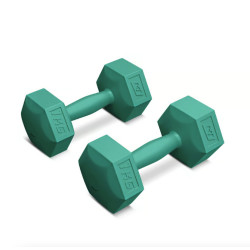 Гантелі композитні Hop-Sport HS-C010DS 2 х 1 кг бірюзові