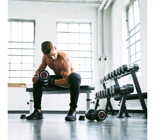 Гантель прогумована Gorilla Sports 20 кг