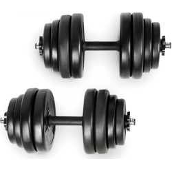 Гантелі Physionics бітумні 2 х 15 кг