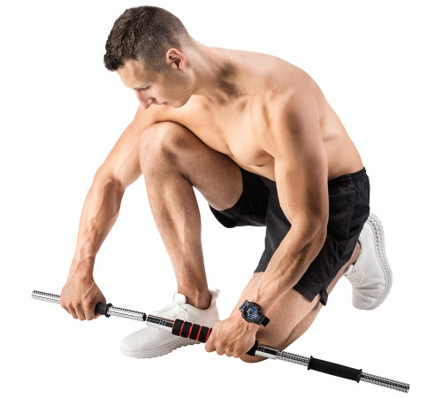 Гантелі розбірні HMS SGGX20 з перехідником для штанги, 20 кг