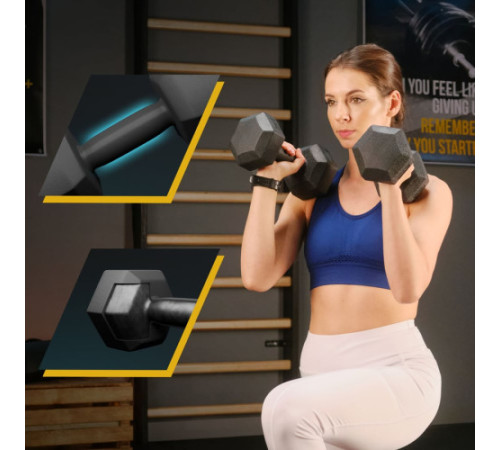 Гантелі шестигранні TREX Sport TX-008CD 2 x 10 кг