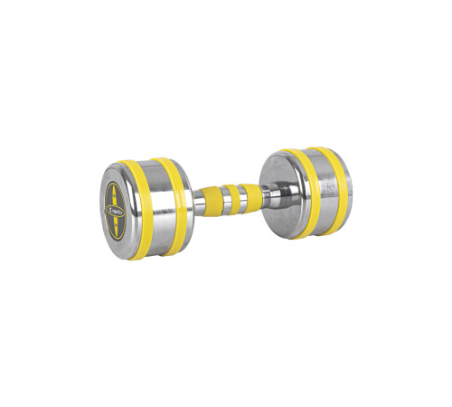 Гантель хромована inSPORTline Yellsteel 8 кг Гантель хромована inSPORTline Yellsteel 8 кг