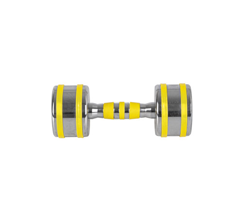 Гантель хромована inSPORTline Yellsteel 8 кг Гантель хромована inSPORTline Yellsteel 8 кг