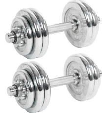 Гантелі розбірні хромовані Movit M09509 2 x 15 кг