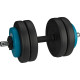 Гантель розбірна бітумна Avento 42DF-BLK, 15 кг