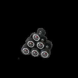 Прогумована гантель 22,5 кг Bauerfitness AC-1249