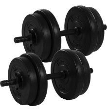 Гантелі розбірні бітумні Movit 2 х 10 кг