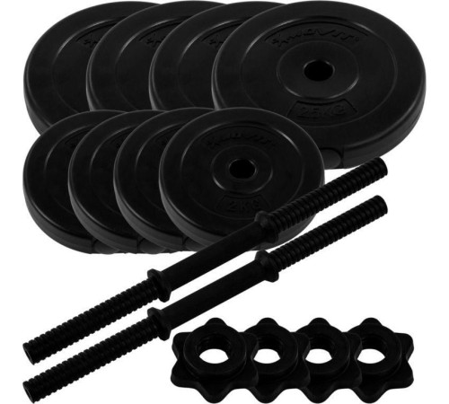 Гантелі розбірні бітумні Movit 2 х 10 кг