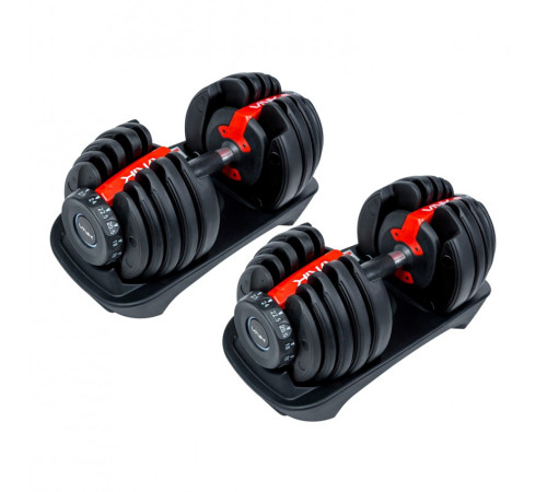 Гантель регульована VNK 60205, чорно-черона