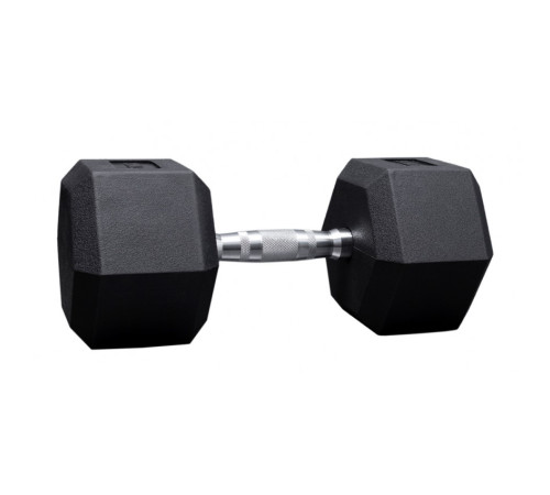 Гантель шестигранна (гексагональна) VNK PRO 7,5 кг, чорна