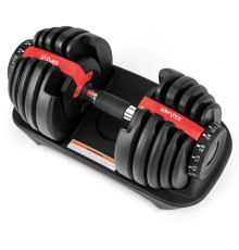 Гантель розбірна Gymtek 2,5-24 кг червона