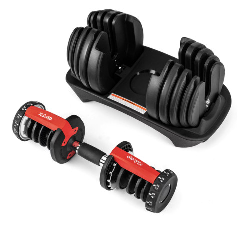Гантель розбірна Gymtek 2,5-24 кг червона Гантель розбірна Gymtek 2,5-24 кг червона