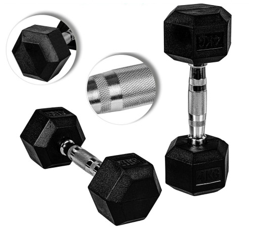 Гантелі шестигранні Movit 2 х 4 кг