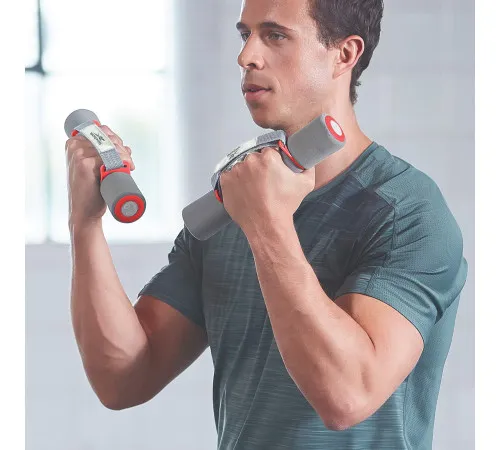 Гантелі з ручками REEBOK RAWT-11062RD, 2 x 2 кг Гантелі з ручками REEBOK RAWT-11062RD, 2 x 2 кг