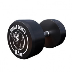 Гантель прогумована Gorilla Sports 100532-00049-0023 17,5 кг