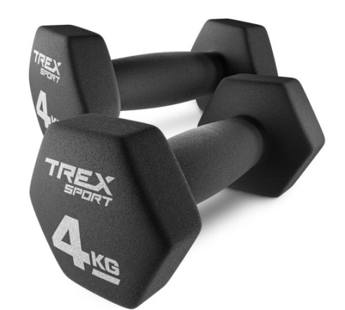 Гантелі неопренові TREX Sport TX-040VD 2 x 4 кг