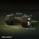 Гантелі неопренові TREX Sport TX-070VD 2 x 7 кг