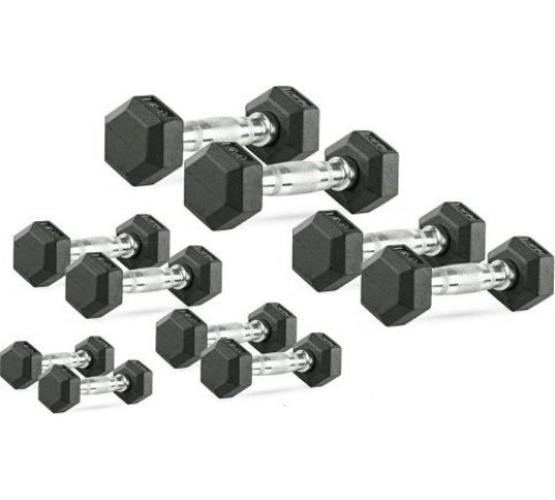 Набір гантелей DelSport DS Hex 2,5-25 кг (275 кг) Набір гантелей DelSport DS Hex 2,5-25 кг (275 кг)