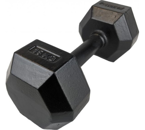 Гантель Kawmet Hexagonal чавун 15 кг Гантель Kawmet Hexagonal чавун 15 кг