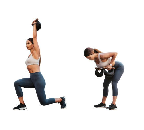 Гантелі NOHRD SwingBell Чорний Горіх 2 х 4 кг