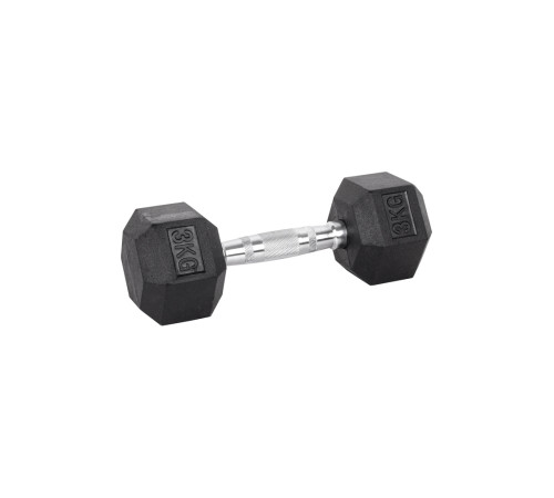 Гантель шестигранна inSPORTline Hexsteel 3 кг Гантель шестигранна inSPORTline Hexsteel 3 кг